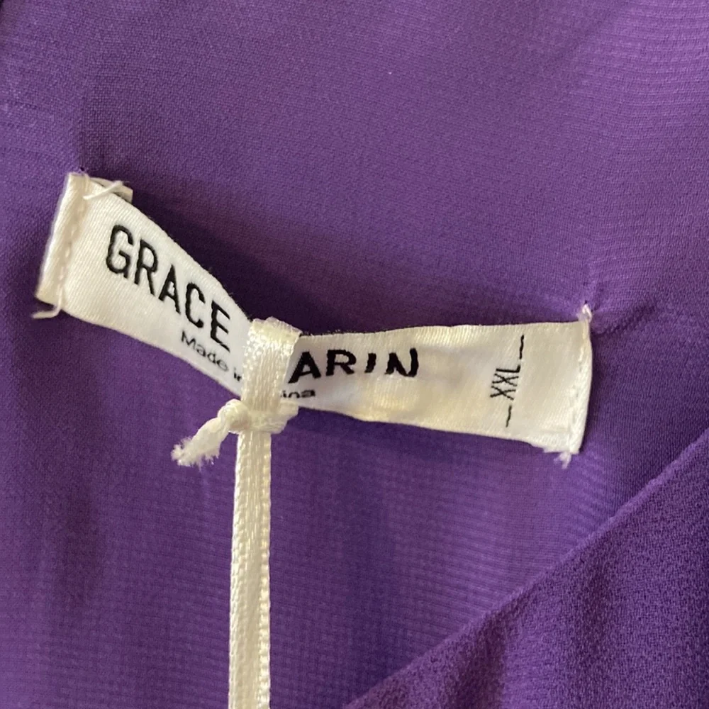 Grace Karin Women’s Dress size XXL long 37” bust 42/44” beautiful purple color